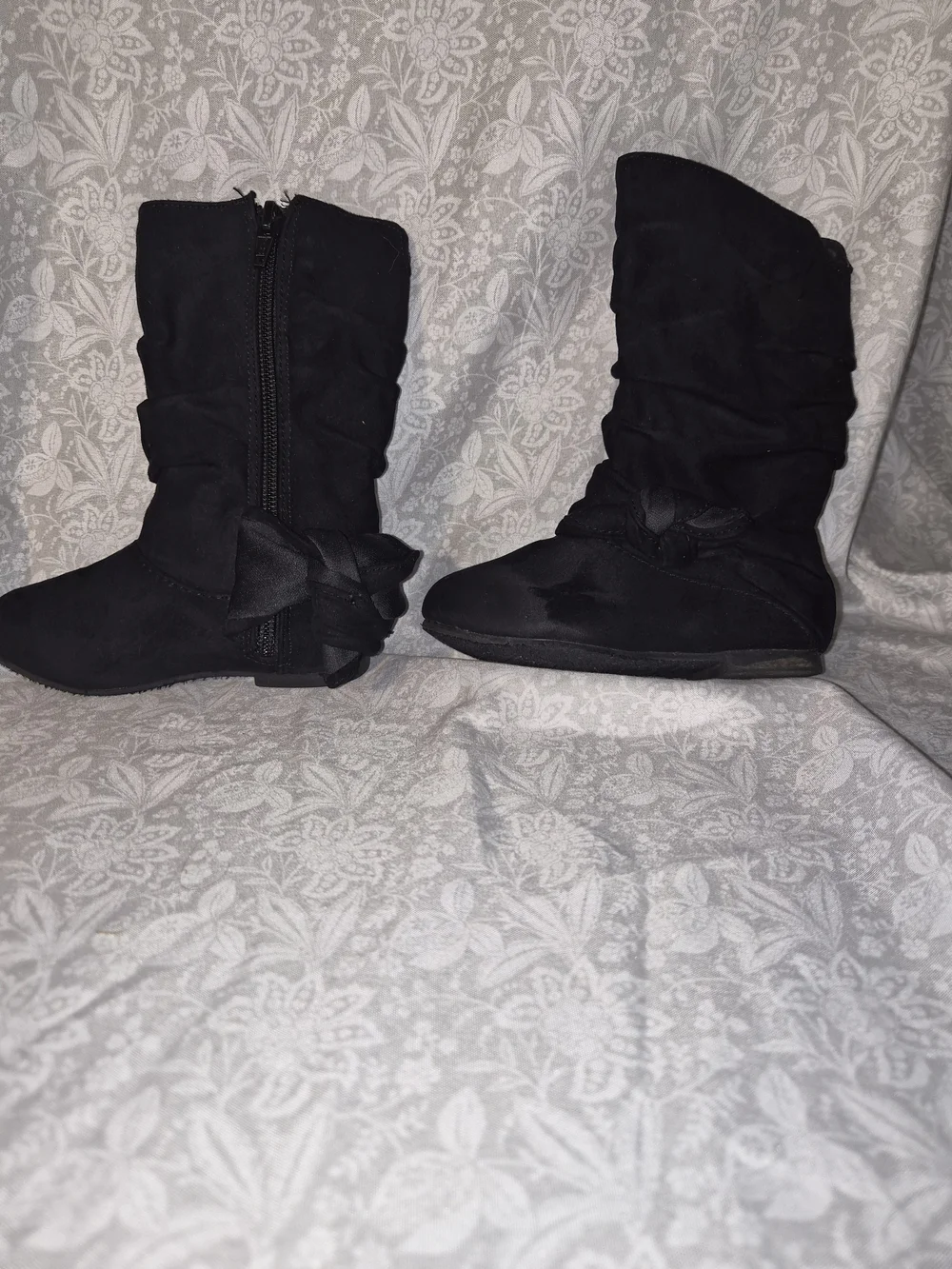 Jumping Beans black faux-suede toddler boot